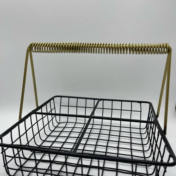 New Vintage Kitchen Caddy with Gold Handle - Picture 11 of 13